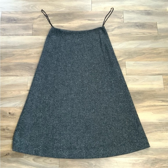 Ralph Lauren Grey Wool Maxi Skirt - Picture 2 of 8